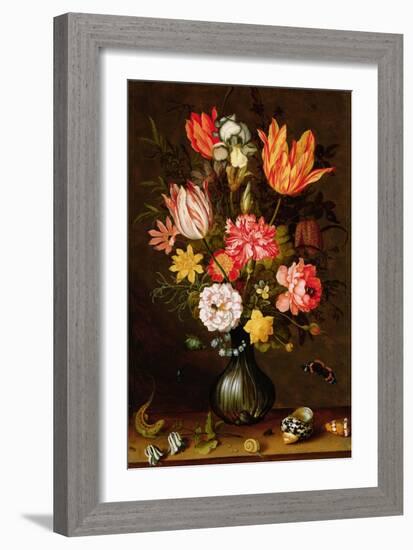 Still Life of Flowers with Insects-Balthasar van der Ast-Framed Giclee Print