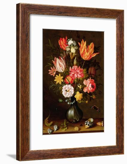 Still Life of Flowers with Insects-Balthasar van der Ast-Framed Giclee Print