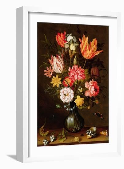 Still Life of Flowers with Insects-Balthasar van der Ast-Framed Giclee Print