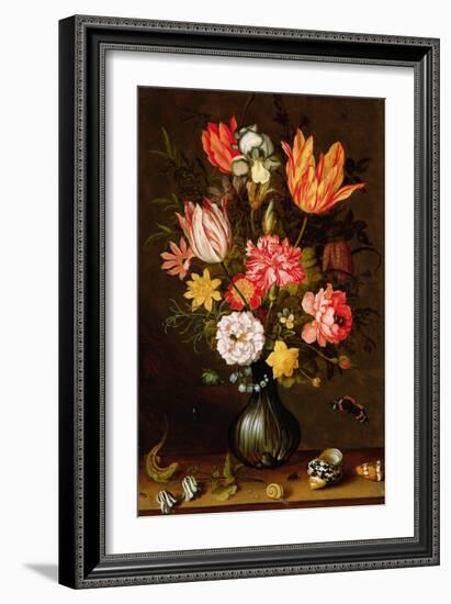 Still Life of Flowers with Insects-Balthasar van der Ast-Framed Giclee Print