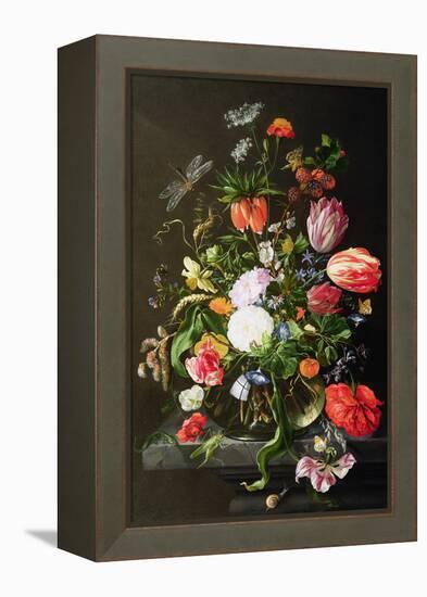 Still Life of Flowers-Jan Davidsz de Heem-Framed Premier Image Canvas