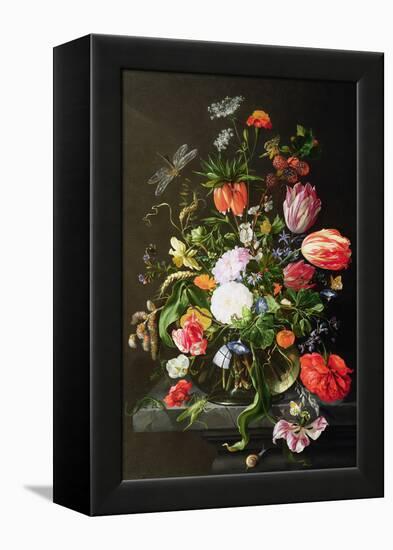 Still Life of Flowers-Jan Davidsz de Heem-Framed Premier Image Canvas