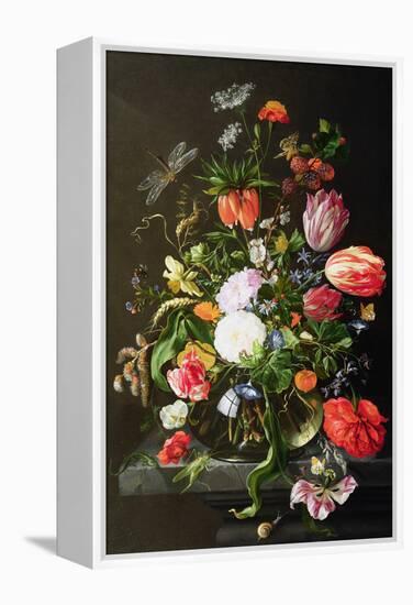 Still Life of Flowers-Jan Davidsz de Heem-Framed Premier Image Canvas