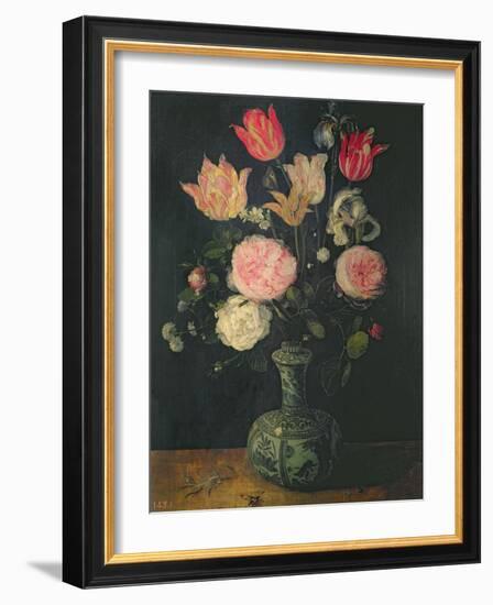 Still Life of Flowers-Jan Brueghel the Elder-Framed Giclee Print