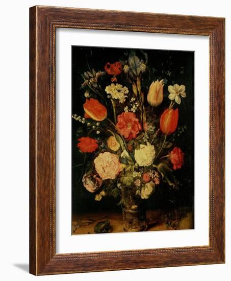 Still Life of Flowers-Jan Brueghel the Elder-Framed Giclee Print