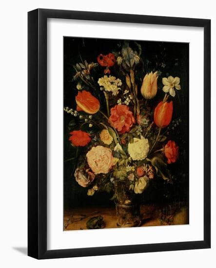 Still Life of Flowers-Jan Brueghel the Elder-Framed Giclee Print