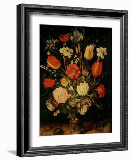 Still Life of Flowers-Jan Brueghel the Elder-Framed Giclee Print