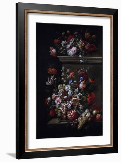 Still Life of Flowers-J-B Monnoyer and Jakob Bogdany-Framed Giclee Print