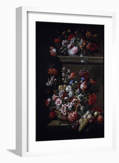 Still Life of Flowers-J-B Monnoyer and Jakob Bogdany-Framed Giclee Print