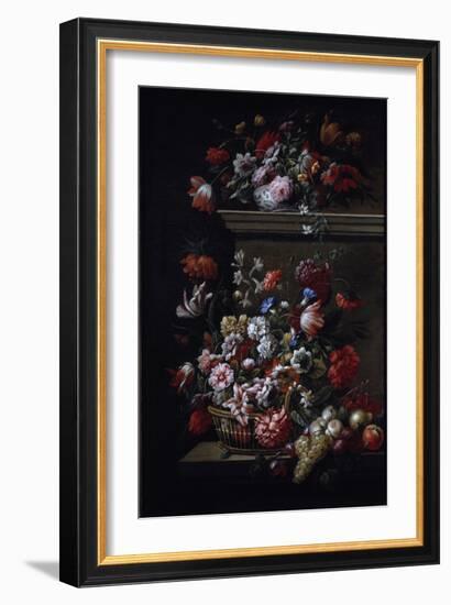 Still Life of Flowers-J-B Monnoyer and Jakob Bogdany-Framed Giclee Print