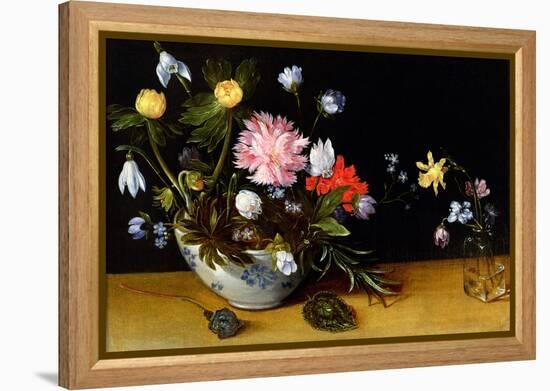 Still Life of Flowers-Jan Brueghel the Younger-Framed Premier Image Canvas