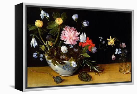 Still Life of Flowers-Jan Brueghel the Younger-Framed Premier Image Canvas