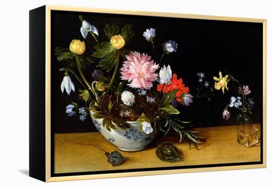 Still Life of Flowers-Jan Brueghel the Younger-Framed Premier Image Canvas