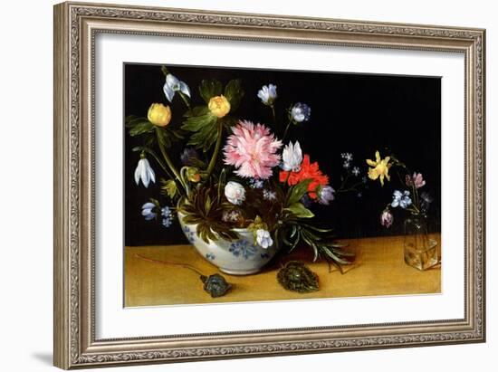 Still Life of Flowers-Jan Brueghel the Younger-Framed Giclee Print