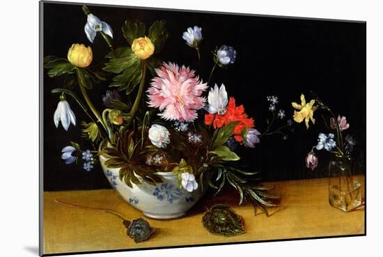 Still Life of Flowers-Jan Brueghel the Younger-Mounted Giclee Print