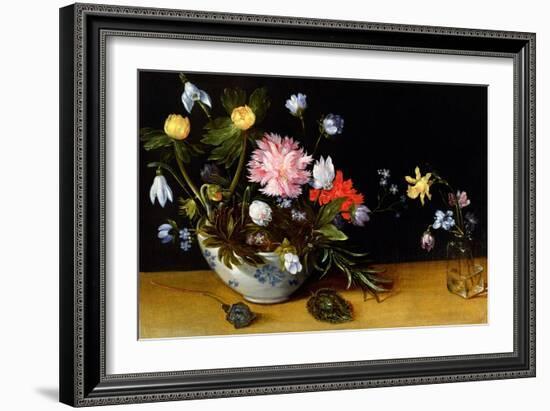 Still Life of Flowers-Jan Brueghel the Younger-Framed Giclee Print