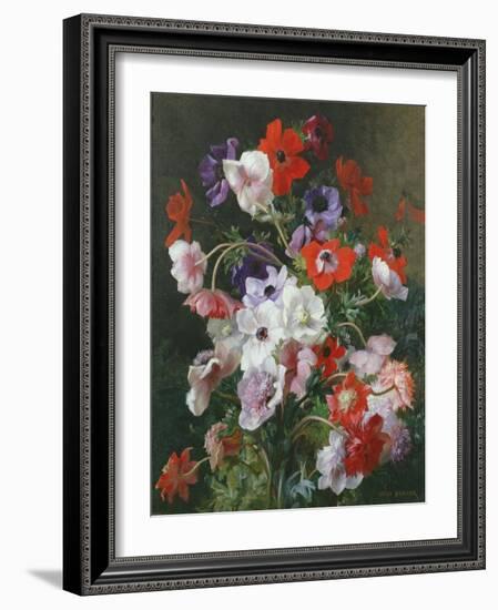 Still Life of Flowers-Jean Benner-Framed Giclee Print