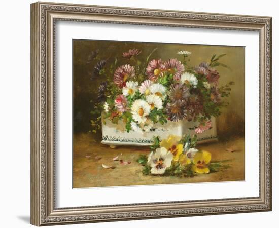 Still Life of Flowers-Eugene Henri Cauchois-Framed Giclee Print
