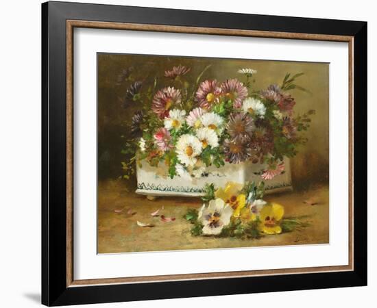 Still Life of Flowers-Eugene Henri Cauchois-Framed Giclee Print