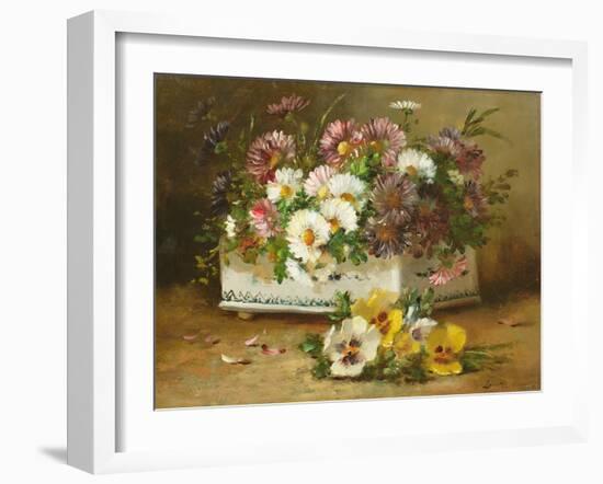 Still Life of Flowers-Eugene Henri Cauchois-Framed Giclee Print