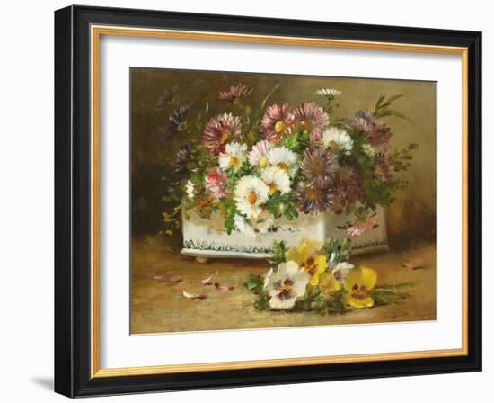 Still Life of Flowers-Eugene Henri Cauchois-Framed Giclee Print