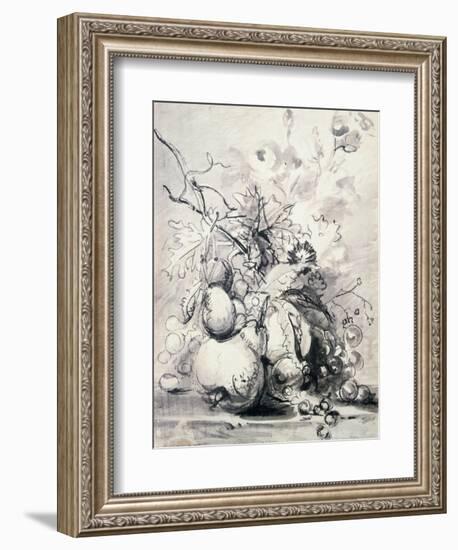 Still Life of Fruit, (1700-1749)-Jan van Huysum-Framed Giclee Print