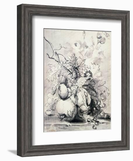 Still Life of Fruit, (1700-1749)-Jan van Huysum-Framed Giclee Print