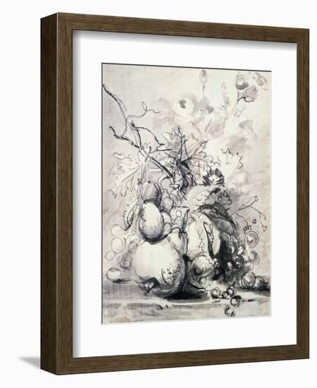 Still Life of Fruit, (1700-1749)-Jan van Huysum-Framed Giclee Print