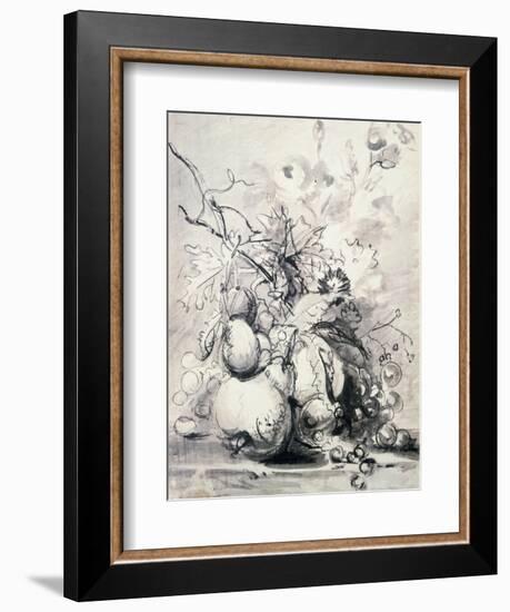 Still Life of Fruit, (1700-1749)-Jan van Huysum-Framed Giclee Print