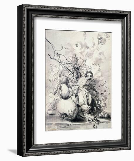 Still Life of Fruit, (1700-1749)-Jan van Huysum-Framed Giclee Print