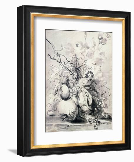 Still Life of Fruit, (1700-1749)-Jan van Huysum-Framed Giclee Print