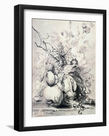 Still Life of Fruit, (1700-1749)-Jan van Huysum-Framed Giclee Print