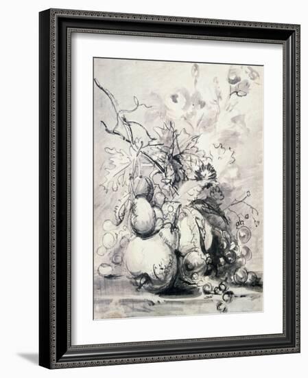 Still Life of Fruit, (1700-1749)-Jan van Huysum-Framed Giclee Print