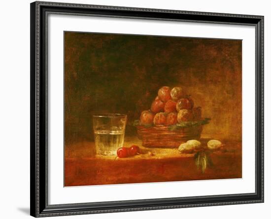 Still Life of Fruit and a Glass, 1759-Jean-Baptiste Simeon Chardin-Framed Giclee Print