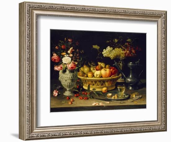 Still Life of Fruit and Flowers, 1608 - 1621-Clara Peeters-Framed Giclee Print