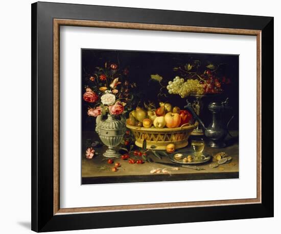 Still Life of Fruit and Flowers, 1608 - 1621-Clara Peeters-Framed Giclee Print