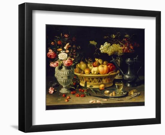 Still Life of Fruit and Flowers, 1608 - 1621-Clara Peeters-Framed Giclee Print