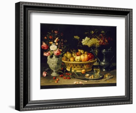 Still Life of Fruit and Flowers, 1608 - 1621-Clara Peeters-Framed Giclee Print