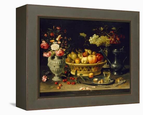 Still Life of Fruit and Flowers, 1608 - 1621-Clara Peeters-Framed Premier Image Canvas