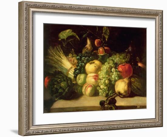 Still Life of Fruit and Vegetables-Théodore Géricault-Framed Giclee Print