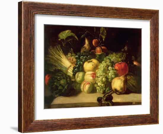 Still Life of Fruit and Vegetables-Théodore Géricault-Framed Giclee Print