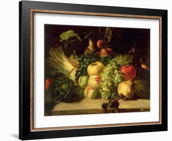 Still Life of Fruit and Vegetables-Théodore Géricault-Framed Giclee Print