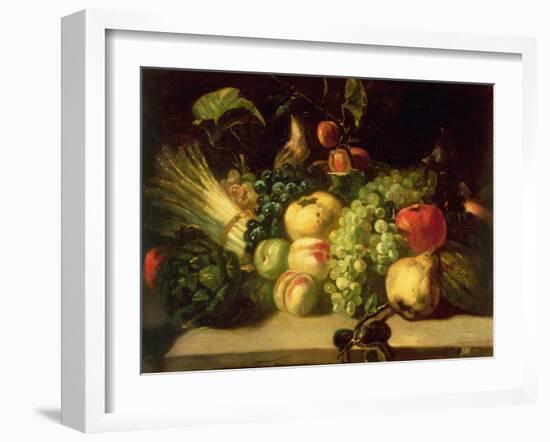 Still Life of Fruit and Vegetables-Théodore Géricault-Framed Giclee Print