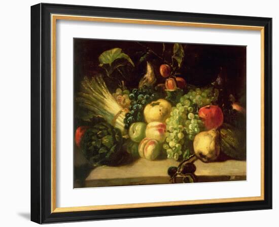 Still Life of Fruit and Vegetables-Théodore Géricault-Framed Giclee Print