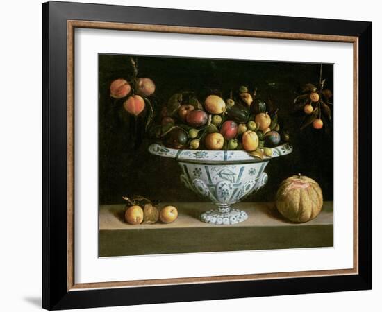 Still Life of Fruit in a Blue and White Bowl, C.1630-null-Framed Giclee Print