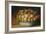 Still Life of Fruit in a Porcelain Bowl (Oil on Panel)-Osias The Elder Beert-Framed Giclee Print