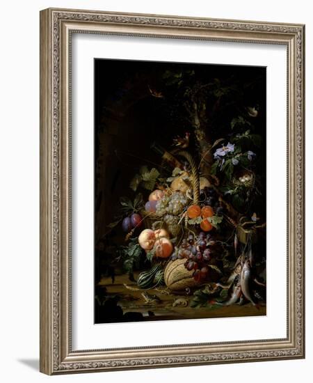 Still Life of Fruit-Abraham Mignon-Framed Giclee Print