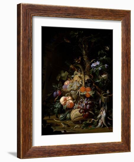 Still Life of Fruit-Abraham Mignon-Framed Giclee Print