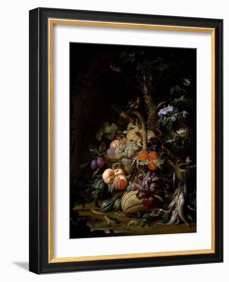 Still Life of Fruit-Abraham Mignon-Framed Giclee Print