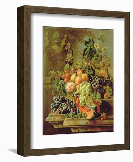 Still Life of Fruit-Johannes Hendrick Fredriks-Framed Giclee Print